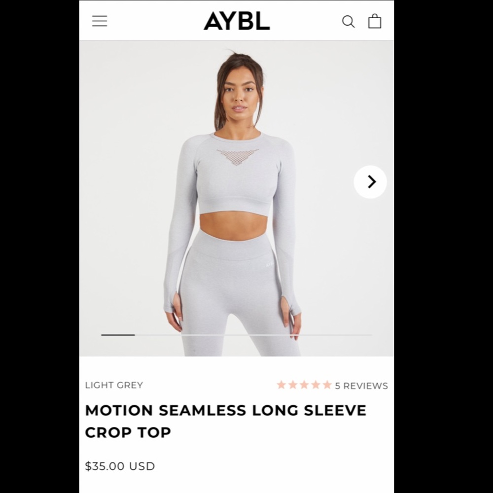 AYBL Motion Crop Top and Leggings Set